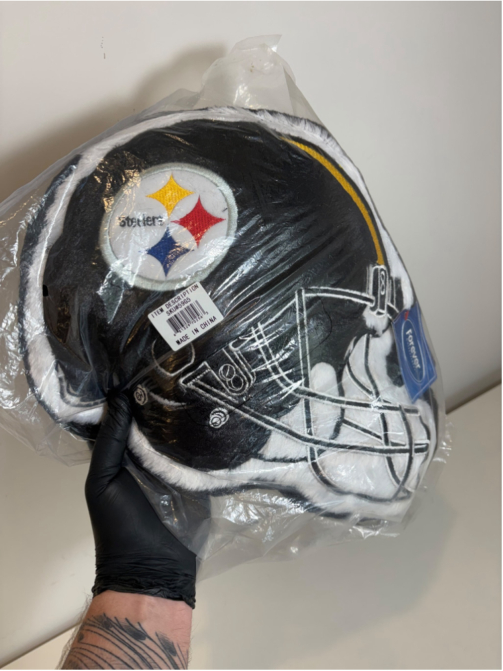Pittsburgh Steelers NFL Forever Collectibles Helmet Plush Pillow 14" NEW #A